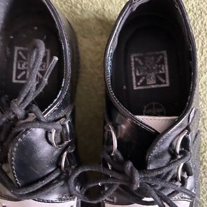 Tuk black and white loafers mens 8
